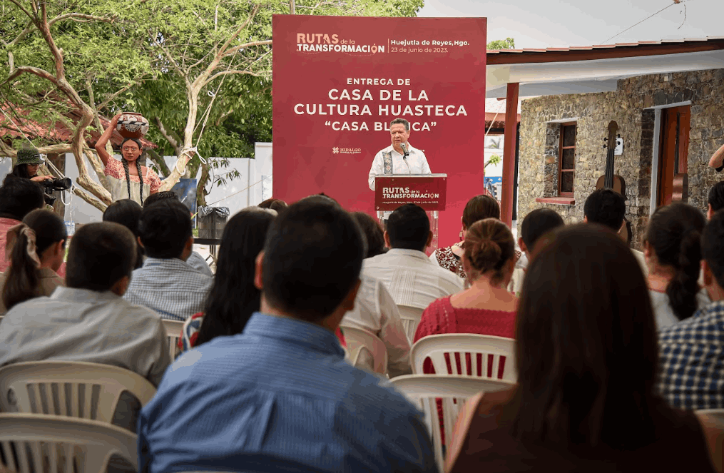 Entregó Julio Menchaca la Casa de la Cultura Huasteca al pueblo de Hidalgo