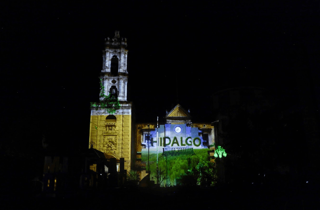 Arranca la proyección de video mappings en Hidalgo 