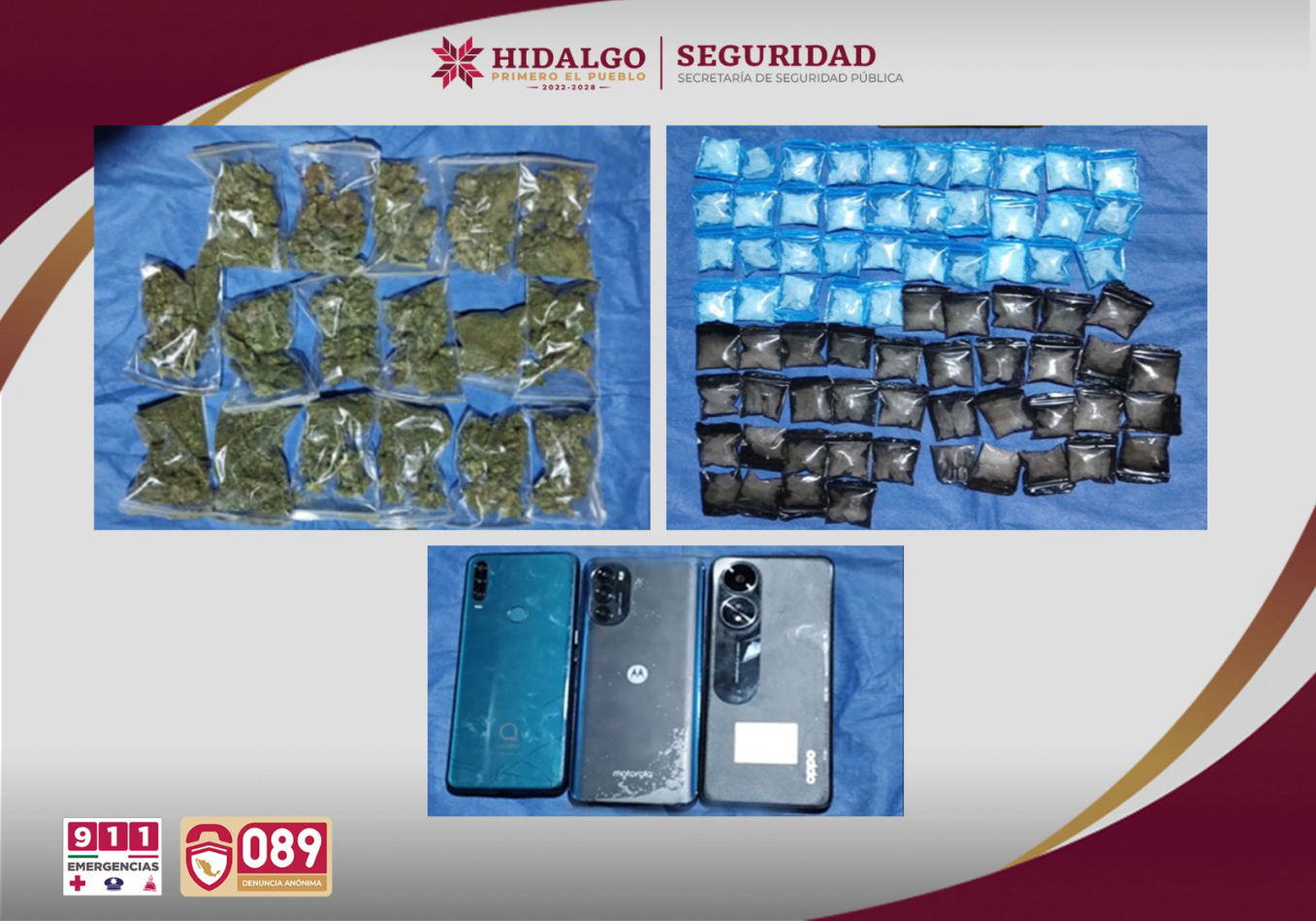 SSPH desmantela punto de narcomenudeo en Epazoyucan