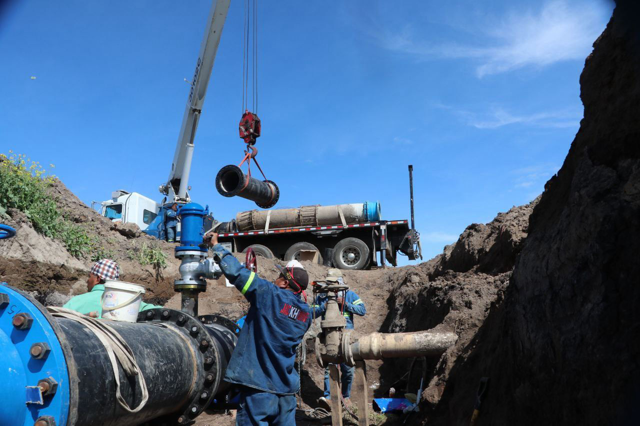 Finalizan labores de rehabilitación en el quinto tramo del acueducto Téllez