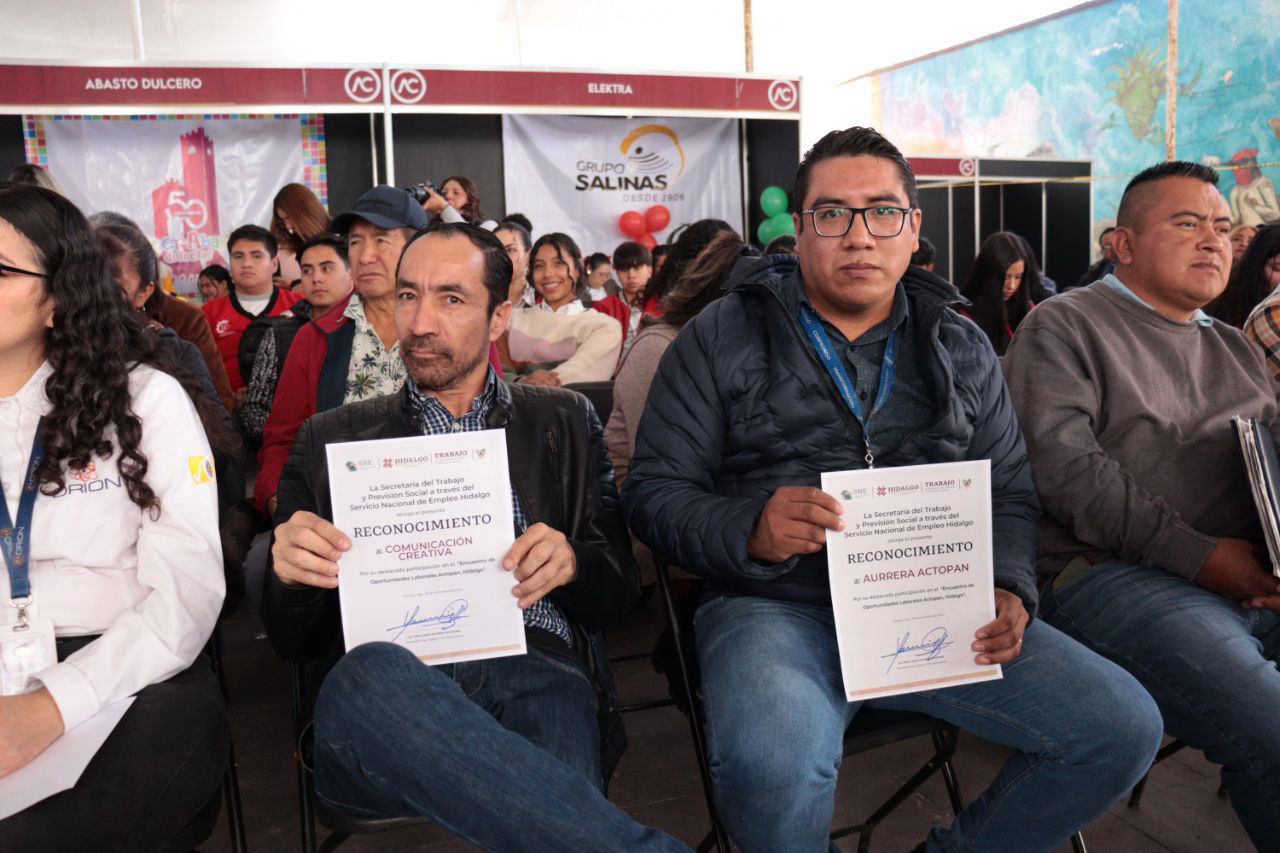 Reconocen la participación de empresas para lograr una mayor colocación en trabajos formales